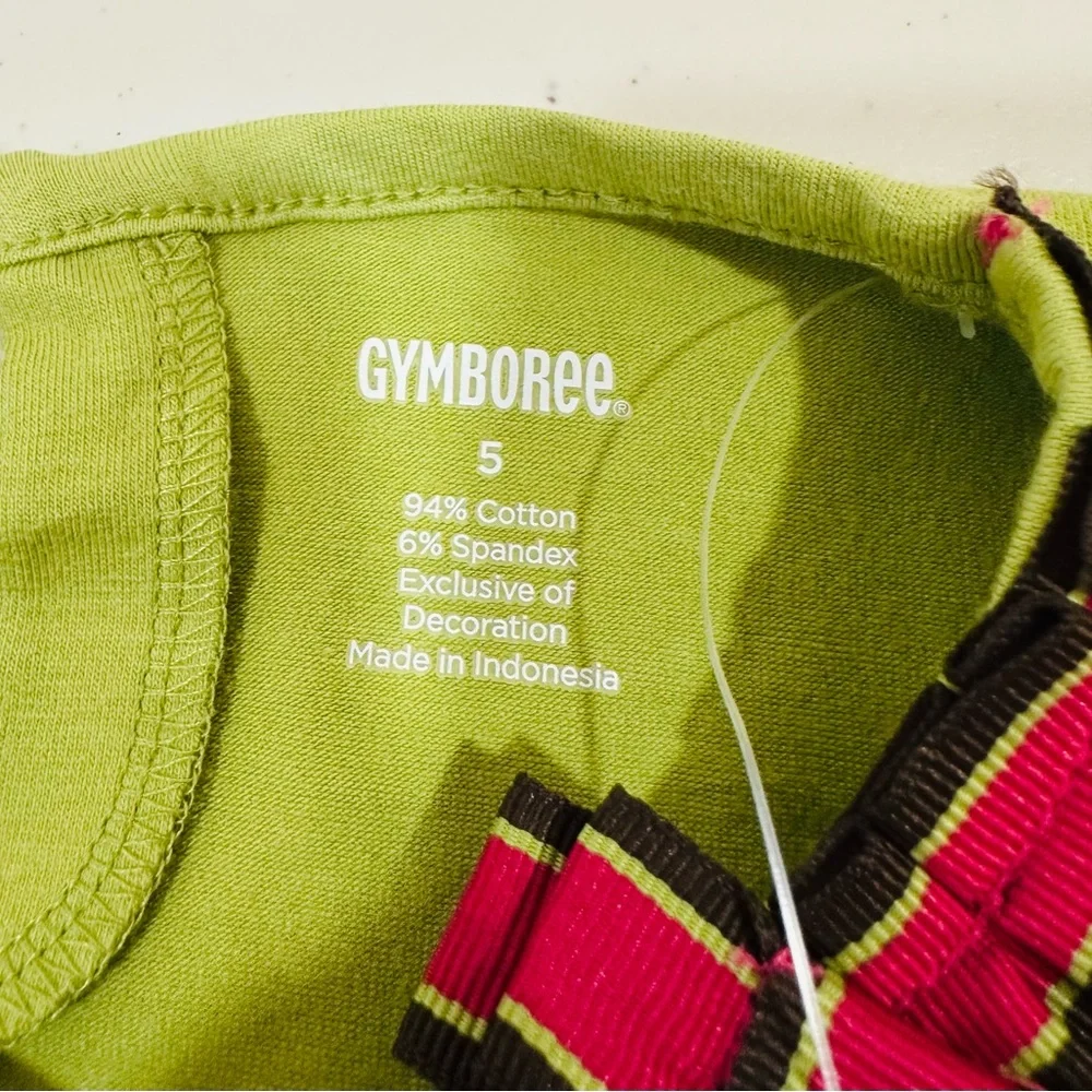 NWT Gymboree Girls 5T  Green‎ Long Sleeve Pretty  With Pockets Top Dress